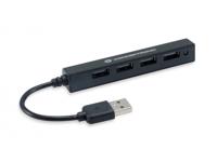 Conceptronic HUBBIES05B USB 2.0-hub 4 poorten Zwart - thumbnail
