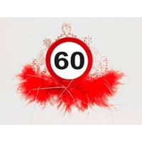60 jaar Verkeersbord Tiara - thumbnail