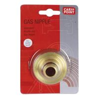 Carpoint gasnippel Italië 50 mm messing goud - thumbnail
