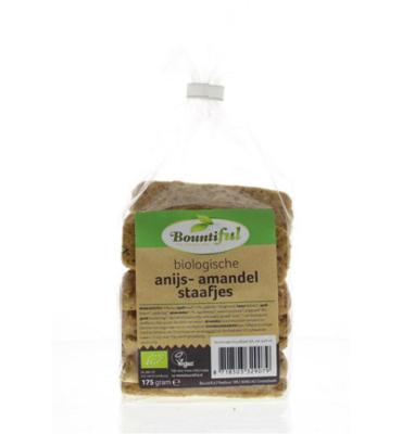 Bountiful Anijs amandel staafjes bio 175 Gram