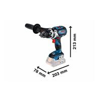 Bosch Professional GSB 18V-110 C Accu-klopboor/schroefmachine Zonder accu, Zonder lader, Incl. koffer - thumbnail