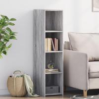 Hoge kast 30x41x124 cm bewerkt hout grijs sonoma eikenkleurig - thumbnail