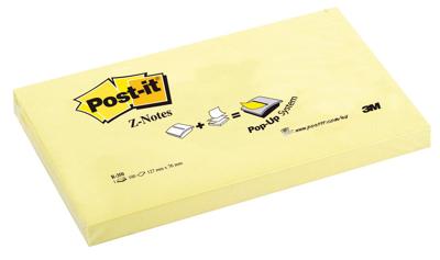 Post-it Z-notes memoblok 127x76mm geel (100 vel)