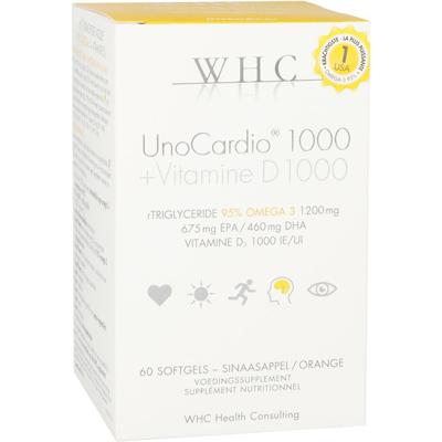 Unocardio 1000 + Vitamine D 1000 60 Softgels
