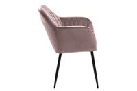 Sohome Eetkamerstoel 'Albin' Velvet, kleur Dusty Rose - thumbnail