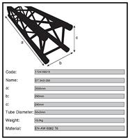 Duratruss DT 34/2 350 cm 3.5 meter - thumbnail