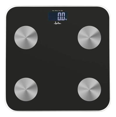 Digitale Personenweegschaal JATA HBAS1155 Zwart Glas Gehard glas 180 kg