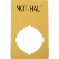 Eaton M22-XZK1-D99 Markeringsplaatje (b x h) 33 mm x 50 mm NOT-HALT Geel 1 stuk(s) - thumbnail