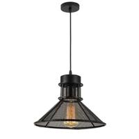 Homestyle Pro mk110-bb industriële hanglamp 28x18 cm zwart/metaal - thumbnail