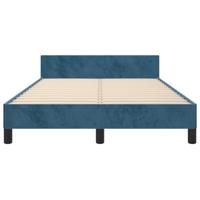 Bedframe zonder matras 120x190 cm fluweel donkerblauw - thumbnail