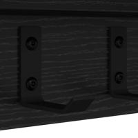 Wandgemonteerde kapstok Zwart eiken 40 x 10.5 x 10.5 cm - thumbnail