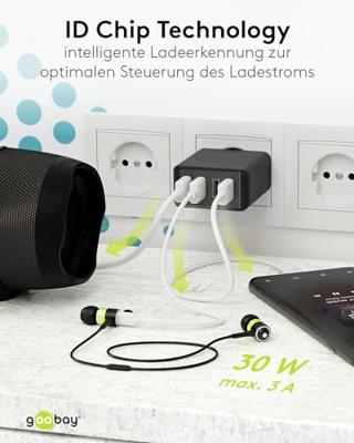 goobay 4-Way USB Charger (30 W) oplader - thumbnail