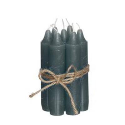 Diner kaarsen set 7 stuks H. 11 cm grijs Hortus - Hortus