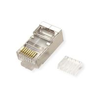 Value 21.99.3065 VALUE Modular Plug afgeschermd, cat. 6/6A, 100 st 21.99.3065 Stekker, recht Transparant 100 stuk(s) - thumbnail