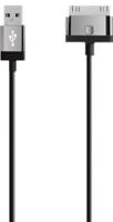 Belkin Oplaad-/sync-kabel (2 m kabellengte, geschikt voor Apple iPod/iPhone/iPad, 30-pins aansluiting) zwart - thumbnail