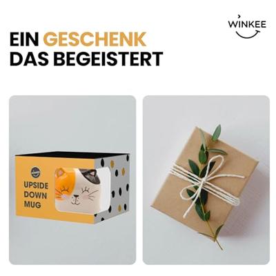 Ondersteboven kat mok