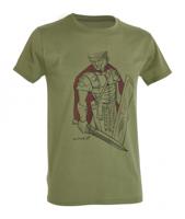 D.Five T-shirt Roman Centurion heren katoen legergroen - thumbnail
