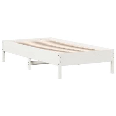 Bedframe zonder matras massief grenenhout wit 90x190 cm Bedframe zonder matras massief grenenhout wit 90x190 cm