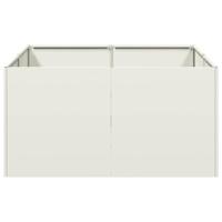 Plantenbak 80x80x40 cm koudgewalst staal wit - thumbnail