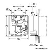 Grohe Eurosmart Cosmopolitan E Inbouwbox met thermostaat - thumbnail
