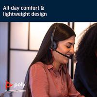 POLY Blackwire 3220 Headset Bedraad Hoofdband Oproepen/muziek USB Type-A Zwart - thumbnail
