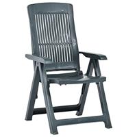 VidaXL Opklapbare ligstoelen, 2 stuks, groen plastic. - thumbnail