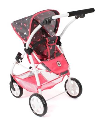 Combi-poppenwagen Emotion - Vlinders Koraal