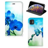 Apple iPhone 11 Smart Cover Orchidee Blauw - Cadeau voor je Moeder - thumbnail