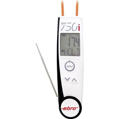 ebro TLC 750i Infrarood-thermometer en insteekthermometer (HACCP) Optiek 2:1 -50 - +250 °C Conform HACCP, Contactmeting, Contactloze IR-meting, IP65 ebro TLC 750i Infrarood-thermometer en insteekthermometer (HACCP) Optiek 2:1 -50 - +250 °C Conform HACCP, Contactmeting, Contactloze IR-meting, IP65