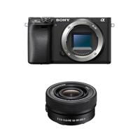 Sony α6400 E-mount compacte spiegelloze camera met 16-50mm Power Zoom Lens (APS-C-sensor, snelle autofocus, realtime oog-AF en realtime tracking, 4K HDR-filmopnamen) - thumbnail