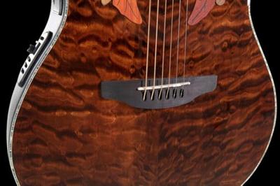 Ovation CE44P-TGE Celebrity Elite Exotic Dark Tiger Eye elektrisch-akoestische westerngitaar - thumbnail