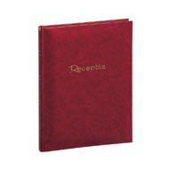Rood receptiealbum gastenboek garen gebonden 48 paginas 205 x 260 mm - Gastenboeken - thumbnail