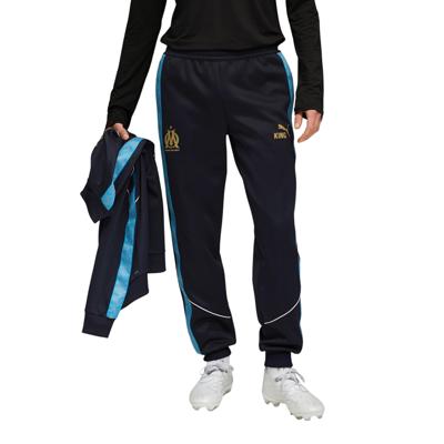 PUMA Olympique Marseille Pre-Match KING Anthem Trainingsbroek 2025-2026 Donkerblauw Lichtblauw PUMA Olympique Marseille Pre-Match KING Anthem Trainingsbroek 2025-2026 Donkerblauw Lichtblauw