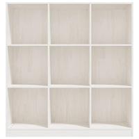 Boekenkast/kamerscherm 104x33,5x110 cm massief grenenhout wit - thumbnail