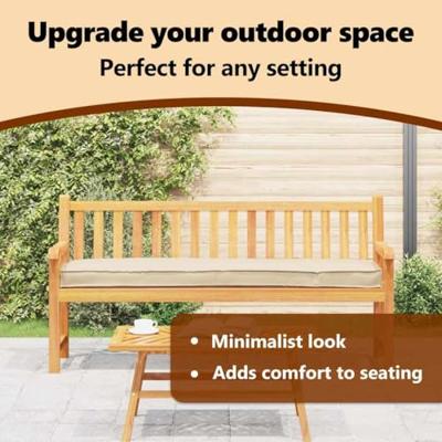 Pallet Kussen Set 2 pcs Beige 200 x 40 x 8 cm Oxford stof