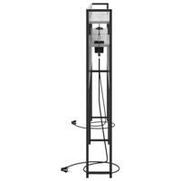 Hoofdbord met plank met opslag Grijs sonoma 180 cm Bewerkt hout - thumbnail