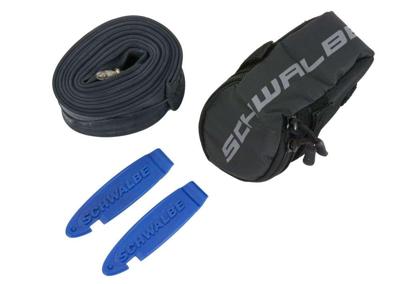 Schwalbe zadeltas m/binnenband sv13 m/2x bandenlichters 26"