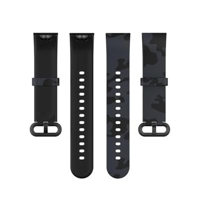 Siliconen band met print - Camouflage grijs - Xiaomi Mi Watch Lite / Redmi Watch Siliconen band met print - Camouflage grijs - Xiaomi Mi Watch Lite / Redmi Watch
