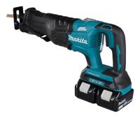 Makita djr360pt2 - 2x18 v reciprozaag 5,0 ah accu (2 st), duo snellader, koffer - thumbnail
