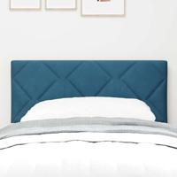 LED Hoofdbord met LED -striplichten Donkerblauw 80 cm Fluweel - thumbnail