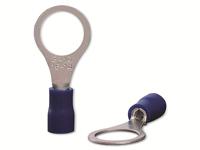 Quadrios 22C450 Ringkabelschoen Dwarsdoorsnede (max.): 2.5 mm² Schachtdiameter: 10.5 mm Deels geïsoleerd Blauw 1 set(s) - thumbnail