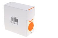 Rillprint ronde etiketten, diameter 35 mm, rol van 500 stuks, fluo rood - thumbnail