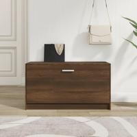 VidaXL Schoenenbank 80x24x45 cm bewerkt hout bruin eikenkleur - thumbnail