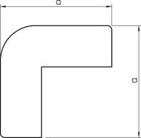OBO Bettermann 6154417 Montageaccessoire (b x h) 20 mm x 10 mm Zuiver wit 1 stuk(s) - thumbnail
