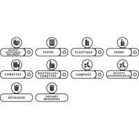 Labelset rubbermaid slim jim rs frans - thumbnail