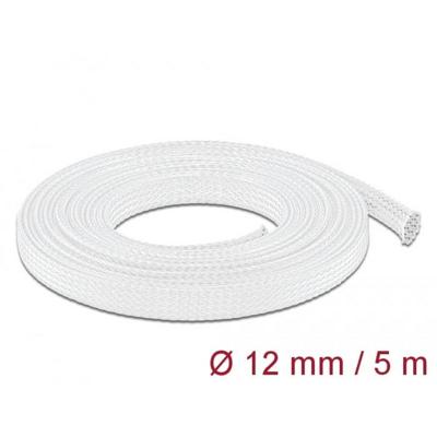 Delock 20694 20694 Gevlochten slang Wit Polyester 5 m 1 stuk(s)