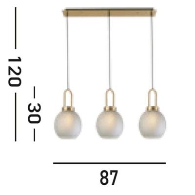 Searchlight HanglampSnowdrop - 36632-3AC