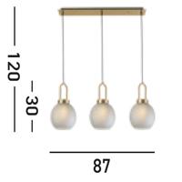 Searchlight HanglampSnowdrop - 36632-3AC - thumbnail