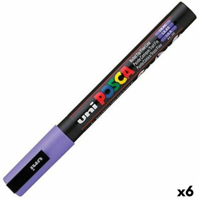 Paintmarker uni posca pc3m f violet | 6 stuks