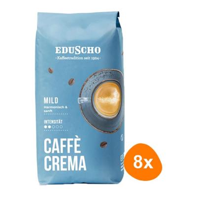 Eduscho - Caffè Crema Mild Bonen - 8x 1kg